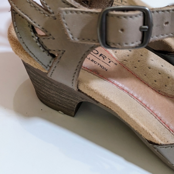 Rockport Cobb Hill Aubrey Khaki Multi Color. Leather Wedge heel. Women's Size 5. - Picture 8 of 14